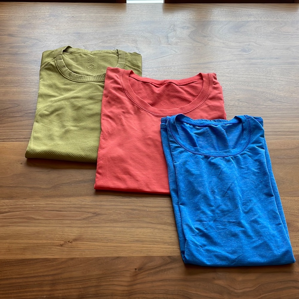 Bundle of Lululemon Tops: long sleeve, short sleeve and tank